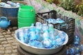 Re-cycled water bottles at Merkato Market, rumored to be the largest open-air market in Africa