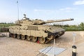 Merkava Mk. 1 tank is on the Memorial Site near the Armored Corps Museum in Latrun, Israel