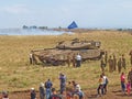 Merkava tanks and Israeli soldiers in training armored forces Royalty Free Stock Photo