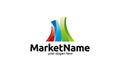 Merketing logo template Royalty Free Stock Photo