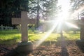 Merksplas, Antwerp, Belgium, 11th of june, 2022, cemetery or graveyard for the unknown homeless people or vagrants of Royalty Free Stock Photo