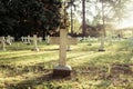 Merksplas, Antwerp, Belgium, 11th of june, 2022, cemetery or graveyard for the unknown homeless people or vagrants of Royalty Free Stock Photo