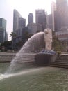 Merlion Fountain in Singapore