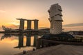 The Merlion and Marina Bay Sands in Singapore