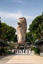 Merlion on Sentosa Island Royalty Free Stock Photo