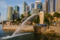 Merlion statue landmark in Singapore Royalty Free Stock Photo