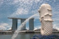 Merlion statue, Marina Bay sands hotel, Singapore