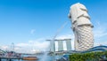 Merlion statue in Singapore