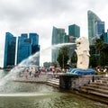 Merlion statue in Singapore Royalty Free Stock Photo