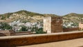 Merlon and wall in Granada Royalty Free Stock Photo