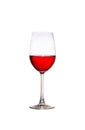 Merlot wineglass isolated