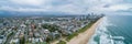 Mermaid Beach suburb and Gold Coast city skyline.