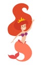 Mermaid girls vector illustratio Royalty Free Stock Photo