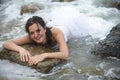 Mermaid (happy bride portrait) Royalty Free Stock Photo