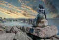 Mermaid at the Harbor in Eastport, Maine Royalty Free Stock Photo