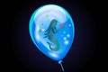 Mermaid inside of balloon vector image