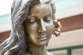 The Mermaid of La Jolla Bronze head shot