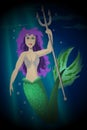 Mermaid Queen with Trident