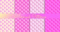 Mermaid Scales. Fish Squama. Pink Seamless Pattern Royalty Free Stock Photo