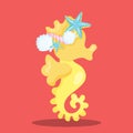 MERMAID SEAHORSE YELLOW 07