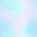 Mermaid skin or fish scale pattern. Pale pink cyan gradient mesh. Abstract blurry background.