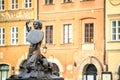 Mermaid statue in the city center of Warsaw, Poland Royalty Free Stock Photo