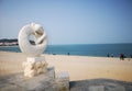 Mermaid Statue of Yueya Bay, Yantai,China