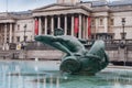 Mermaid statues on fountain on Trafalgar square in London Royalty Free Stock Photo