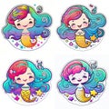 Mermaid Stickers A Splash of Magic