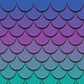 Mermaid tail pattern. Paper cut out 3d fish skin background. Bright spectrum colors.