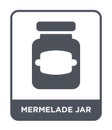 mermelade jar icon in trendy design style. mermelade jar icon isolated on white background. mermelade jar vector icon simple and