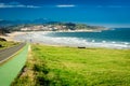 Meron beach.San Vicente de la Barquera. Royalty Free Stock Photo