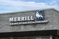 Merrill Bank of America Banking Exterior and Trademark Logo