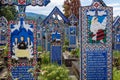Merry Cemetery in Romania Royalty Free Stock Photo