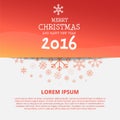 Merry Chistmas and Happy New Year 2016 Design