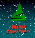 Merry Chrismas festive creative card Royalty Free Stock Photo