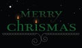 Merry chrismas - greeting holliday car Royalty Free Stock Photo