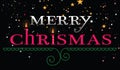 Merry chrismas - greeting holliday car Royalty Free Stock Photo