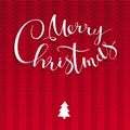 Merry Chrismas vector lettering design template