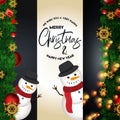 Merry Christamas design with creative design vector