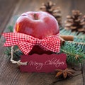 Merry christmas apple Royalty Free Stock Photo
