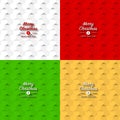 Merry Christmas background. Creative hexagonal pattern. Vector