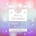 Merry Christmas background for invitation card Royalty Free Stock Photo