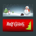 Merry Christmas banner design background Royalty Free Stock Photo