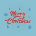 merry christmas banner. vector symbol on green background EPS10 Royalty Free Stock Photo