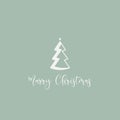 merry christmas banner. vector symbol on green background EPS10 Royalty Free Stock Photo