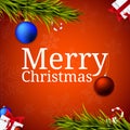 Merry Christmas banners, design for greetings card in colorful. Royalty Free Stock Photo