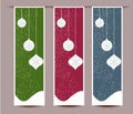 Merry Christmas banners set design illustration Royalty Free Stock Photo