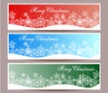 Merry Christmas banners set design illustration Royalty Free Stock Photo