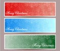 Merry Christmas banners set design illustration Royalty Free Stock Photo